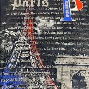 Paris Themed Graphic T-Shirt
